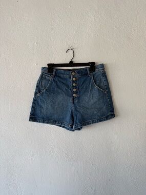 Banana Republic Denim Shorts Button Fly Medium Wash Womens Size 29/8 Jeans